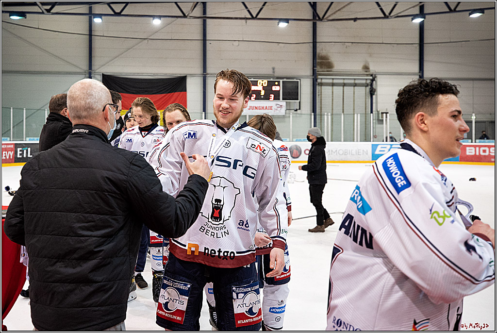 U20-DNL Meisterschaftsfinale;  Koelner Junghaie - Eisbaeren Juniors Berlin; Koeln, 27.03.2022